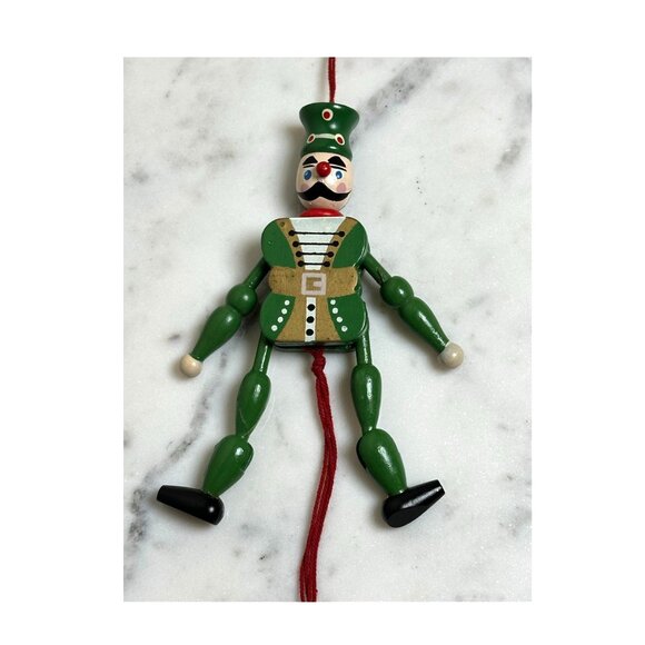 Vintage German Wooden Jumping Jacks / Hampelmann Nutcracker - Soldier Design - Picture 1 of 4